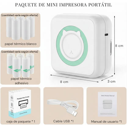 Mini Impresora Térmica Portátil